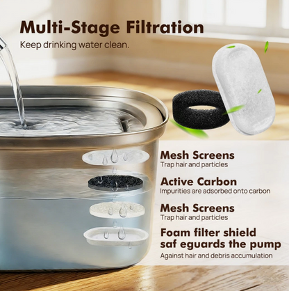 Roov™ Stainless Steel Drinking Fountain