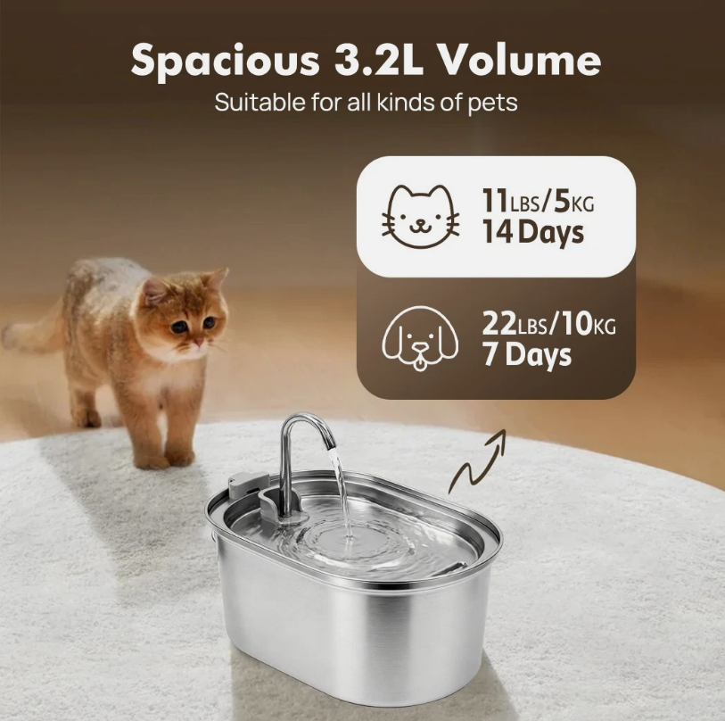 Roov™ Stainless Steel Drinking Fountain